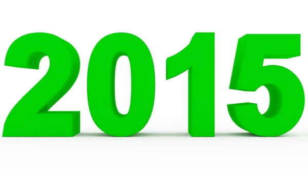 Year 2015 green — Stock Photo, Image