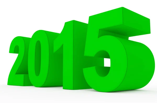 Year 2015 green — Stock Photo, Image