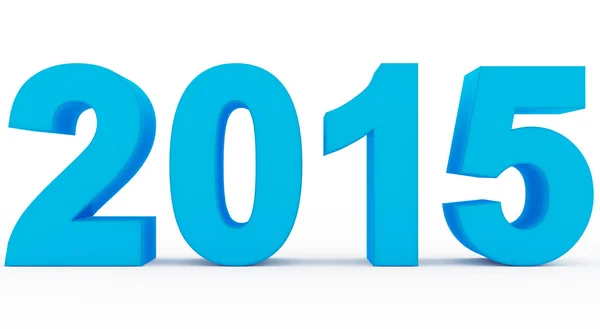Ano 2015 azul — Fotografia de Stock