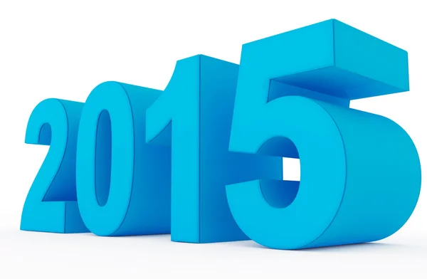 År 2015 blå — Stockfoto