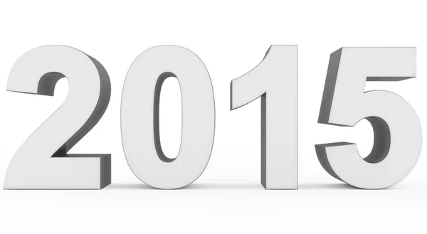 Year 2015 white-gray — Stock Photo, Image