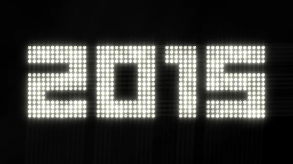 Year 2015 - flickering lights — Stock Photo, Image