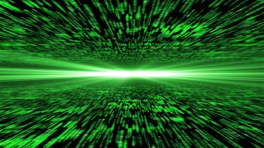 matris enerjik siber, ışık ile uçan 3d - ho