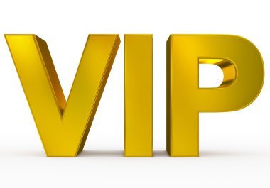 Beyaz altın - 3d harfler izole VIP