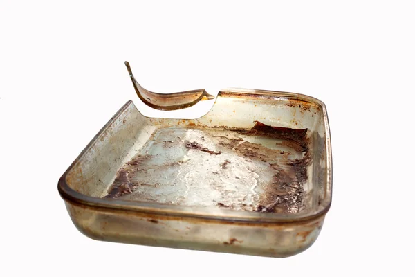 깨진된 유리 베이킹 접시 — 스톡 사진