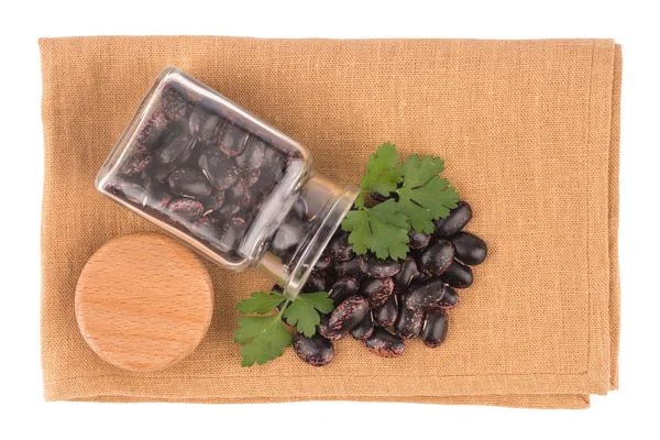 Dried kidney legumes haricot beans isolated on white background — Stock Photo, Image