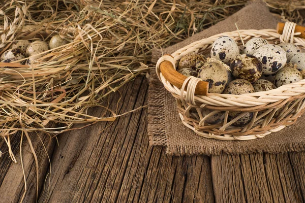 Raw quail eggs Royalty Free Stock Images