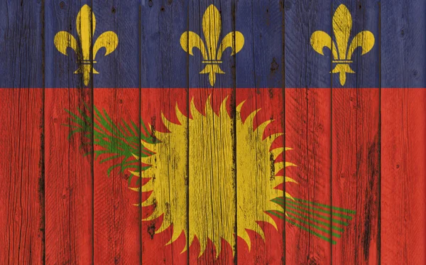 Obraz tła winieta bandery malowane na Gwadelupie — Zdjęcie stockowe