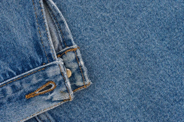 Denim Jeans Textur oder Denim Jeans Hintergrund mit Naht aus Faschi — Stockfoto