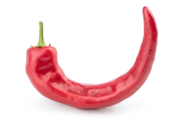 Ed hot chili pepper isolated on a white background. — Stock Photo, Image