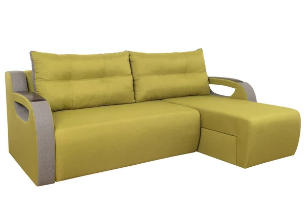 Corner Sofa Isolated White Background Include Clipping Path — Stock Photo, Image