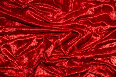 Soyut arkaplan olarak kırmızı kadife.