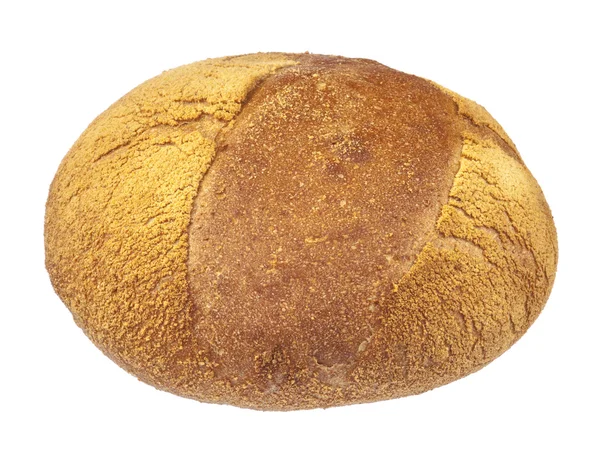 Étvágygerjesztő ropogós kéreg kenyér a elszigetelt fehér háttér. — Stock Fotó