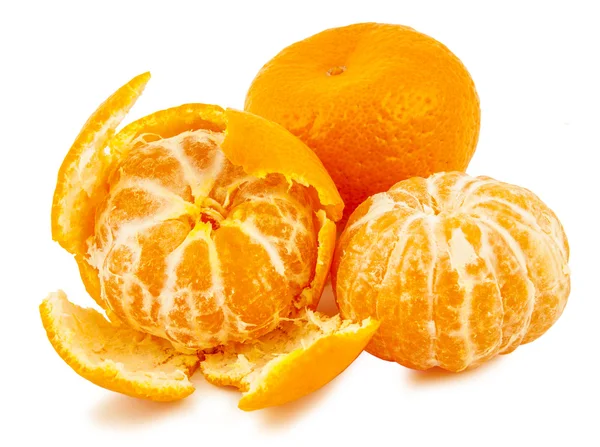 Mandarins isolated on white background — Stock Photo, Image