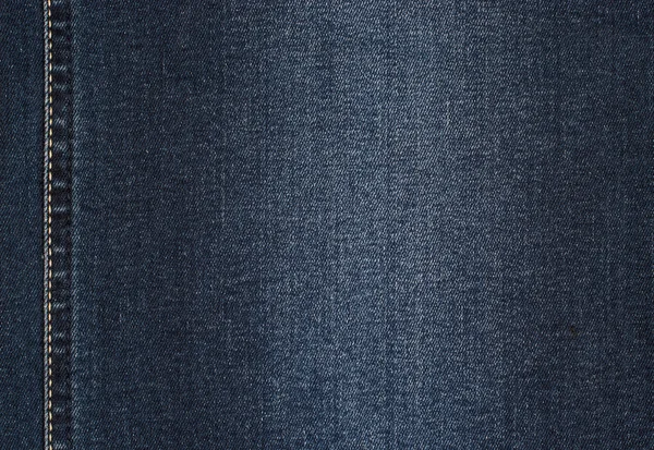 Textura de calça jeans com costura — Fotografia de Stock