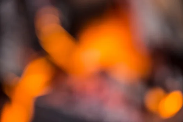 Bokeh from the fire — Stock Photo, Image