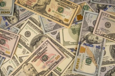 dolar yakın çekim yığını