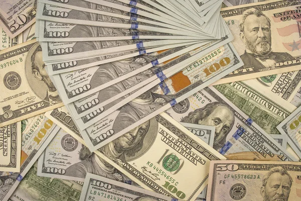 Heap of dollars close-up — Stock Photo, Image