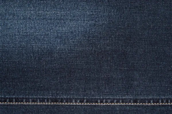 Textura de calça jeans com costura — Fotografia de Stock