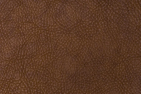 Brązowy skórzany tekstura zbliżenie może być używany jako tło. — Zdjęcie stockowe