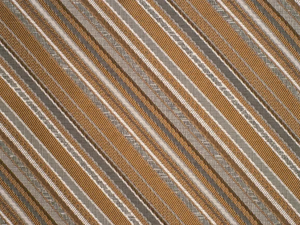 Fabric texture in brown and gray stripes close up — Stock Photo, Image