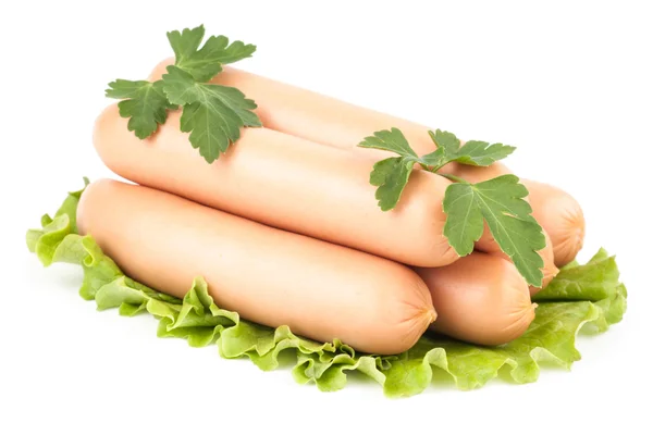 Sausage isolated on white background — Stock Photo, Image