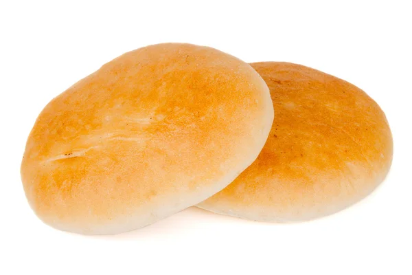 Pita хлеб изолирован на белом фоне — стоковое фото