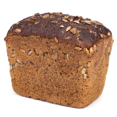 Beyaz arka plan üzerinde izole lezzetli çavdar ekmeği