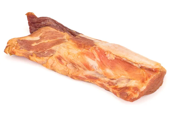 Morceau de viande de porc fumée - studio — Photo