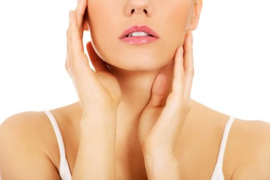 güzel bir kadın ile mükemmel cilt.