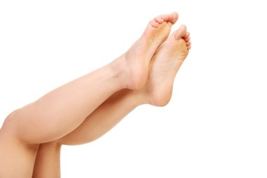 sağlıklı kadın ayakları.