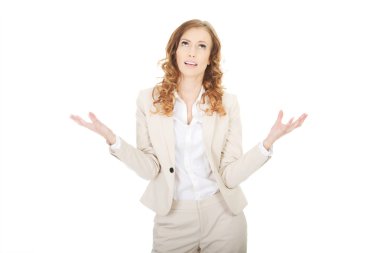 kararsız bir iş kadını.