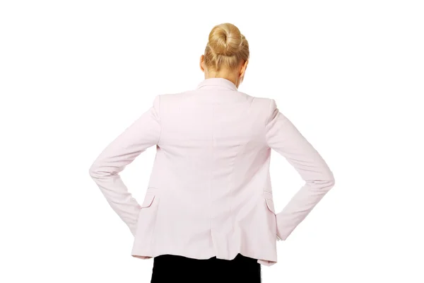 Back view of elegant businsess woman — Stock Photo, Image