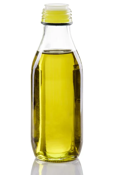 Olive oil bottle isolated on white backgroud — Stock Photo, Image