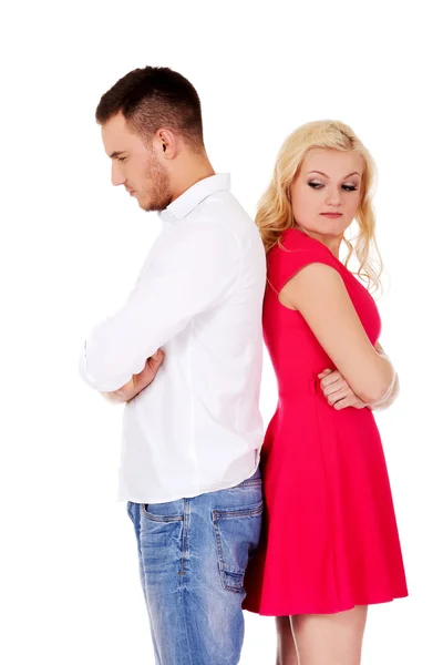 Quarreling couple not talking to each other — Stock Photo, Image