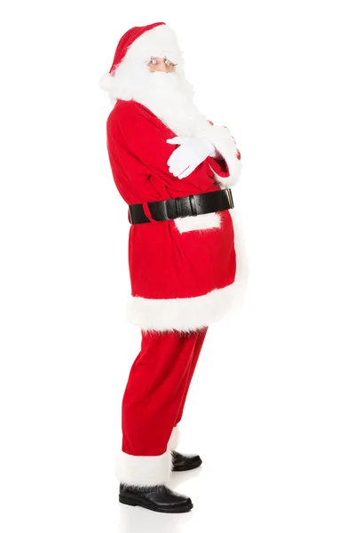 Weihnachtsmann mit verschränkten Armen — Stockfoto
