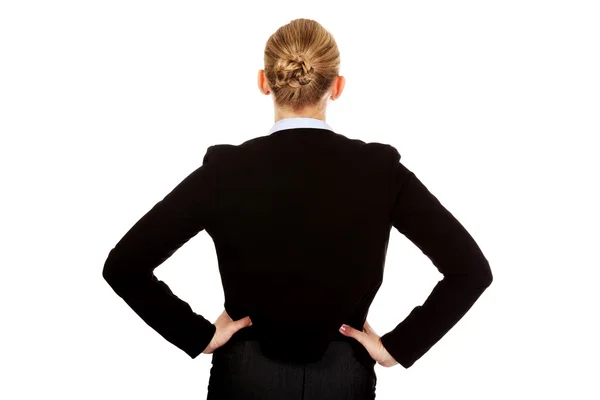 Back view of elegant businsess woman — Stock Photo, Image