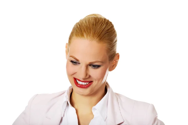 Jovem elegante bela mulher de negócios sorridente — Fotografia de Stock