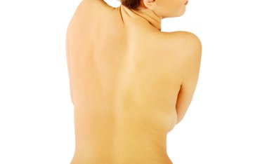 Genç güzellik çıplak kadın geri