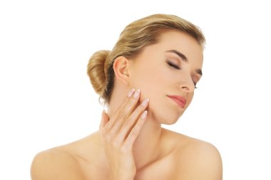 Genç güzel kadın.