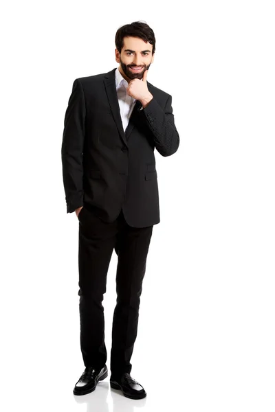 Young handsome businessman standing. — Stock Photo, Image