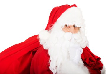 Gözlük mutlu Noel Baba'ya ait fotoğraf