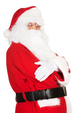 Gözlük mutlu Noel Baba'ya ait fotoğraf