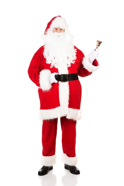 Photo of happy Santa Claus in eyeglasses — Stock Photo, Image