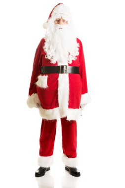 Uzunluğu Noel Baba bir çan tutarak tam