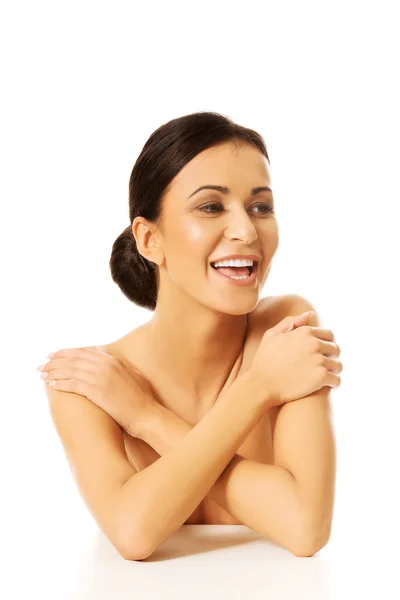 Spa woman with folded arms — Stock Photo, Image