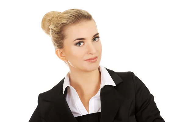 Young smile blonde businesswoman — Stock Photo, Image