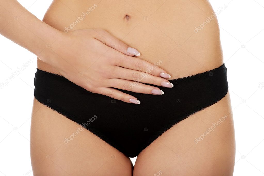 Young woman belly