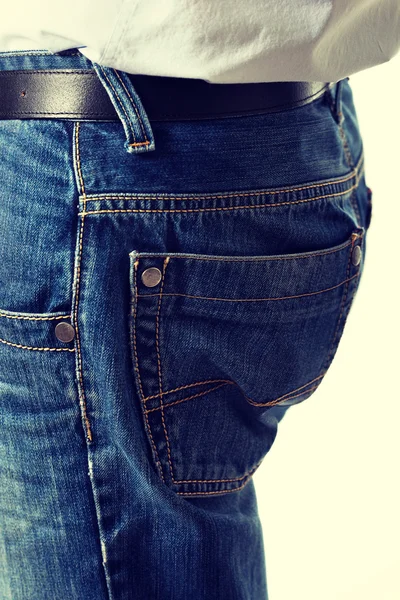 Män i jeans byxor — Stockfoto