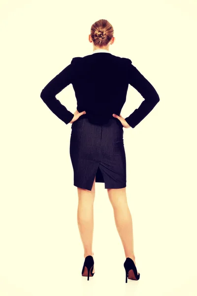 Back view of elegant businsess woman — Stock Photo, Image